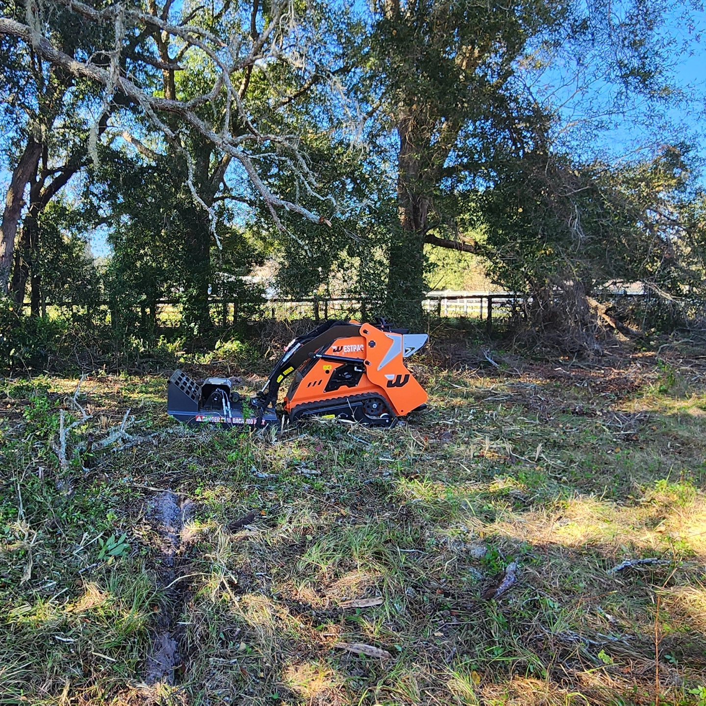 LTS 1000 in the middle of a landscaping project.